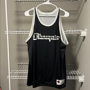 NWOT * Champion Black and White Mesh Tank Top Shirt Size 44